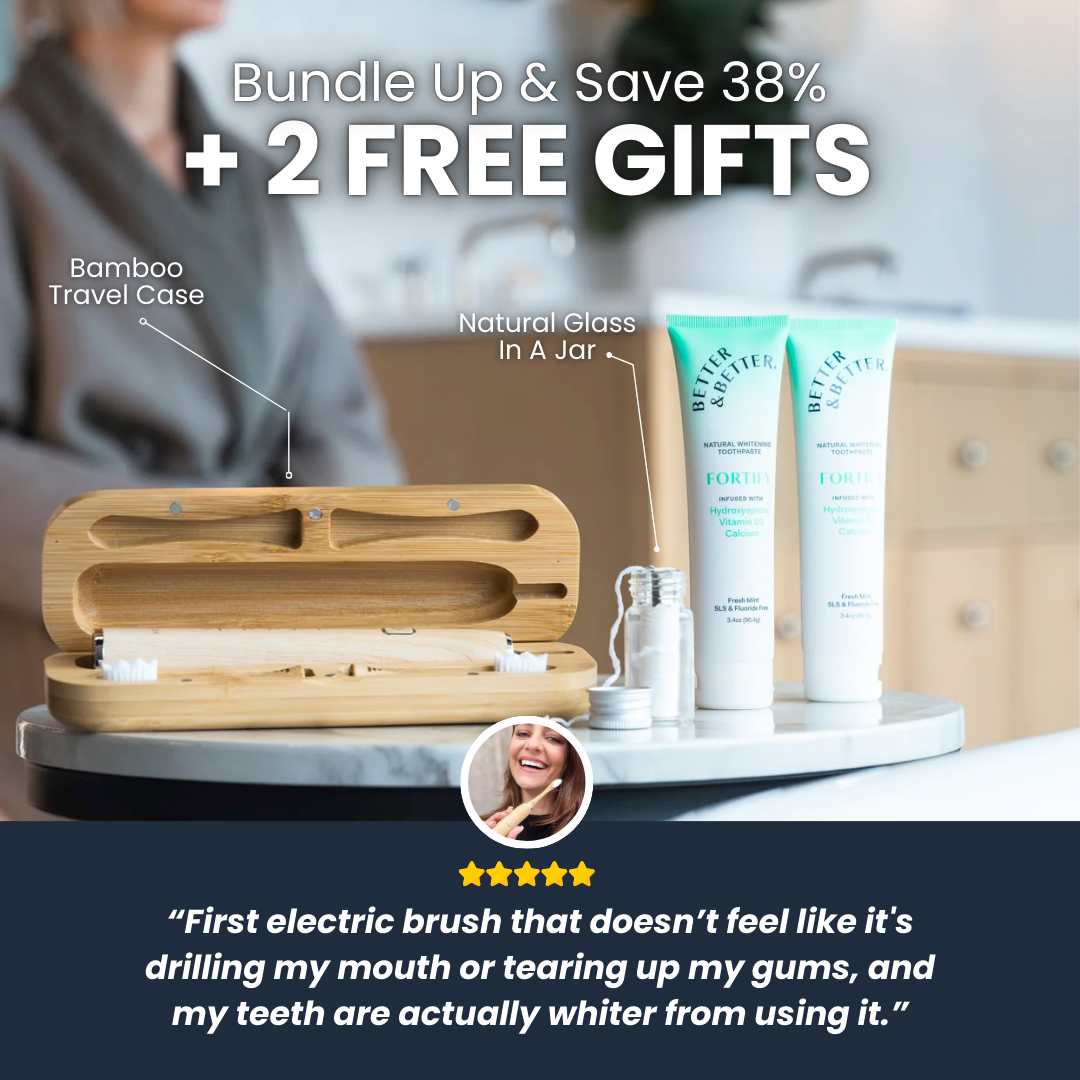 Bamboo Sonic & Fortify Vitamin D Toothpaste Set