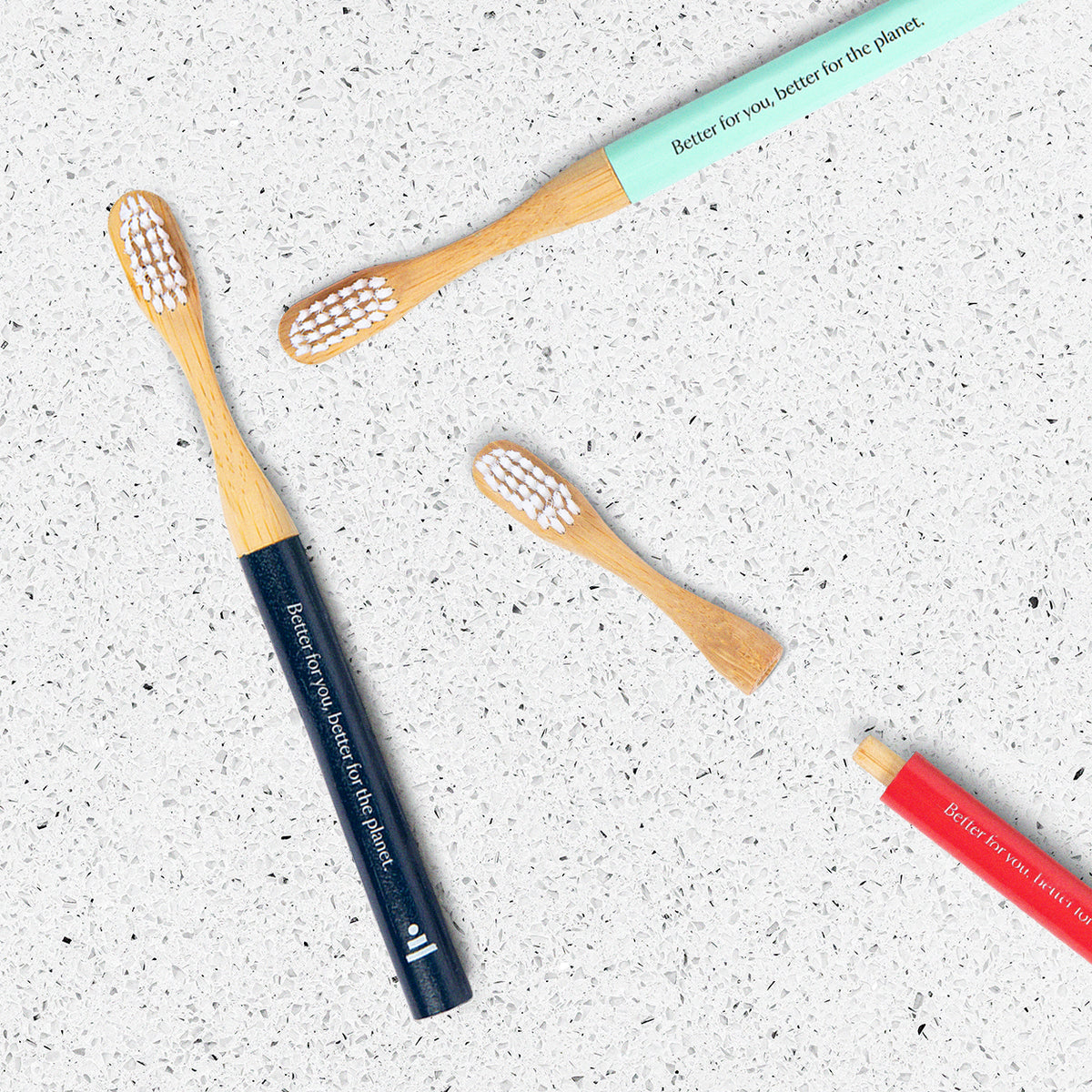Kids Natural Bamboo Toothbrushes, lifestyle photo