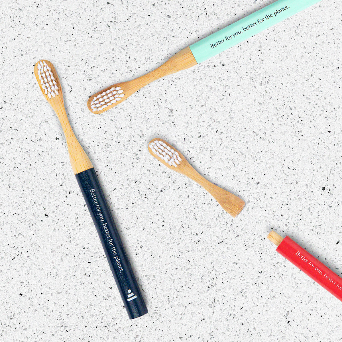 Kids Natural Bamboo Toothbrushes lifestyle photo, Kids Starter Set