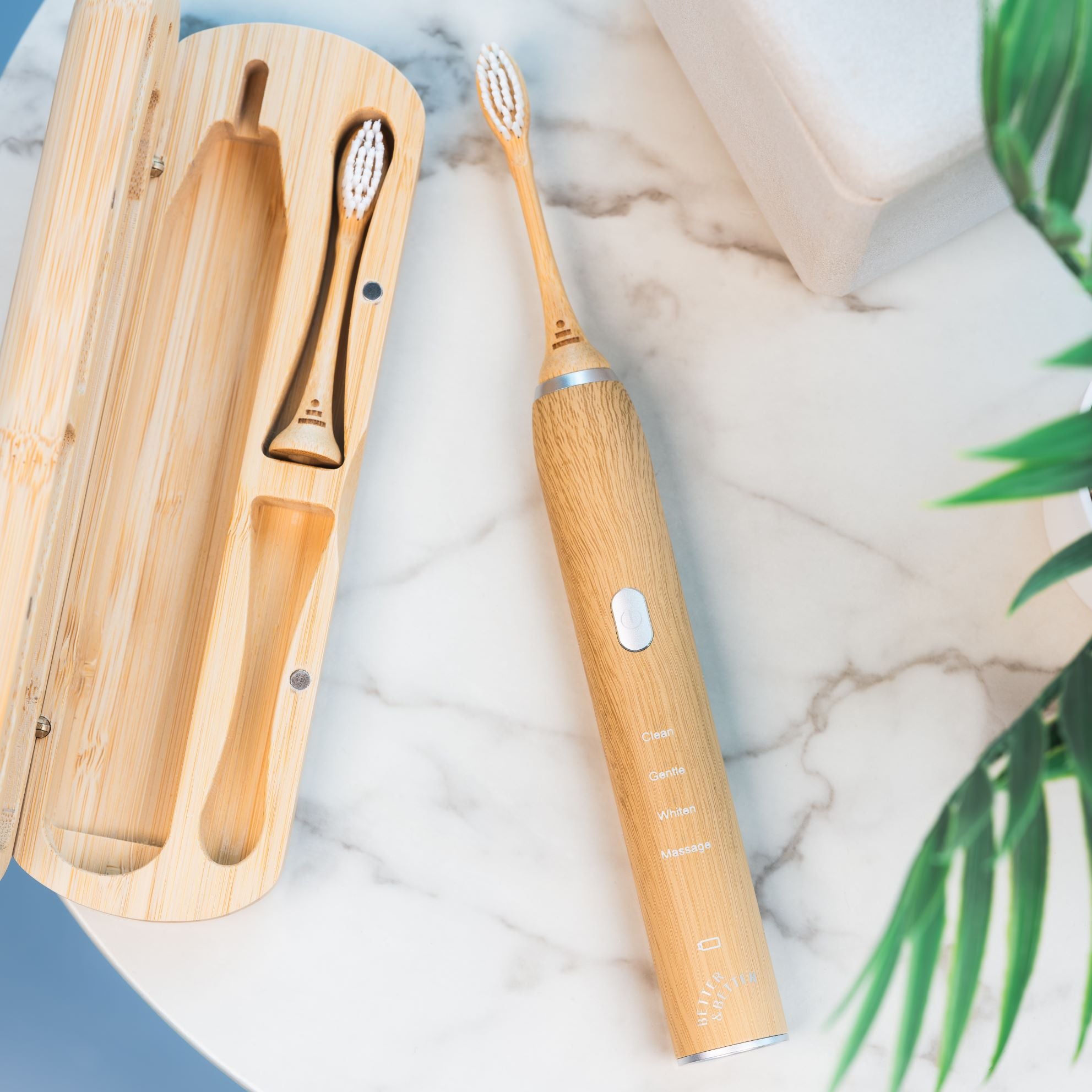 Bamboo Sonic Toothbrush (2.0) with Travel Case