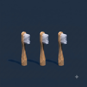 Kids Bamboo Toothbrush Head Refill - Pack of 3