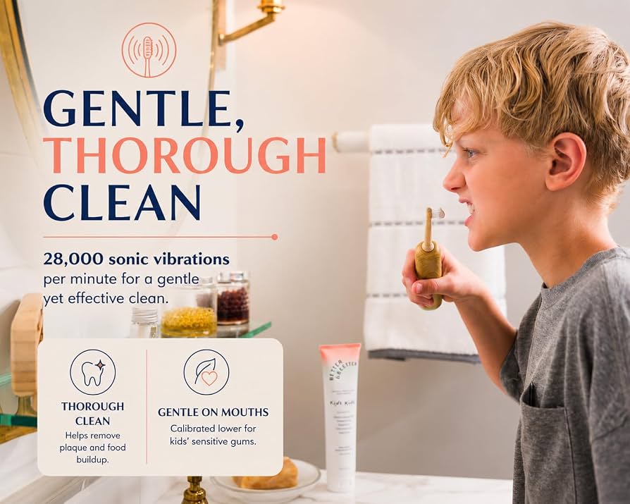Kids Bamboo Sonic Toothbrush (Green), photo 5
