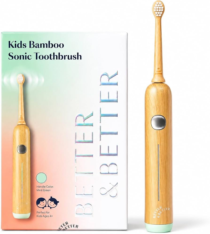 Kids Bamboo Sonic Toothbrush (Green), photo 4