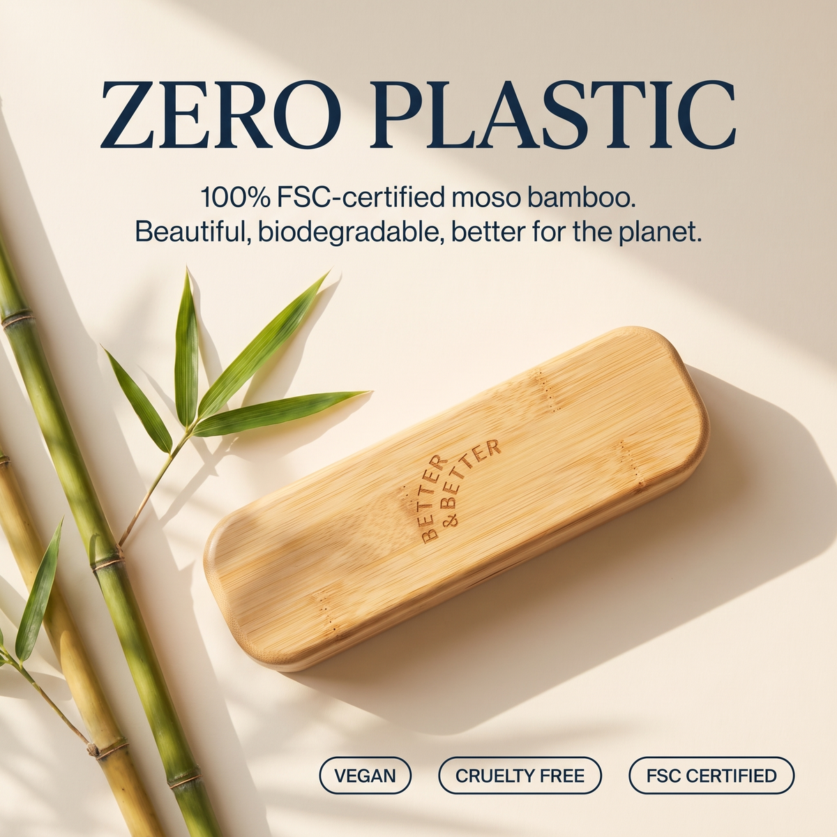 Kids Bamboo Sonic Toothbrush Travel Case, lifestyle image